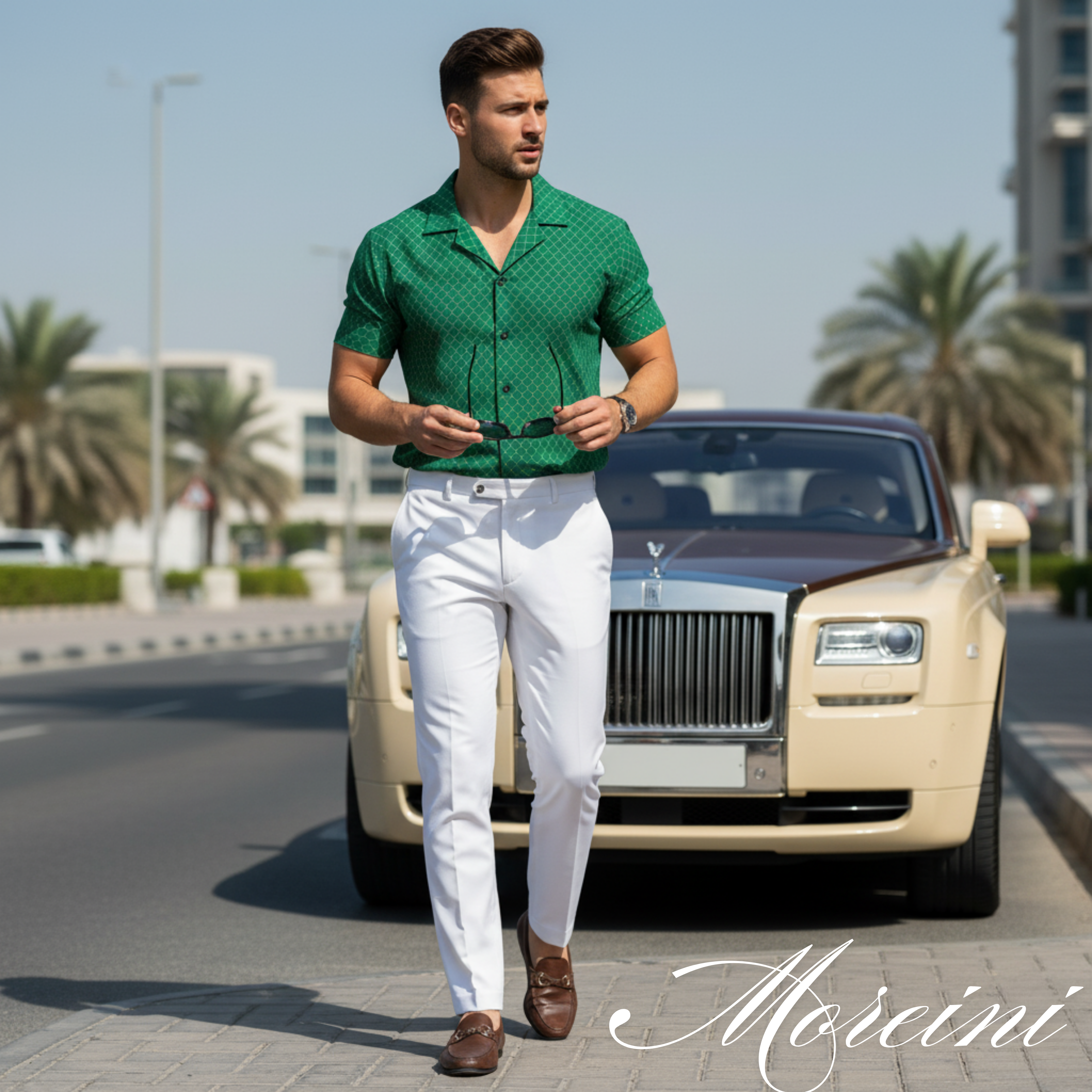 Green Shirt Old money Aesthetics